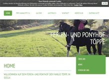 Tablet Screenshot of ferien-und-ponyhof-toeppe.de